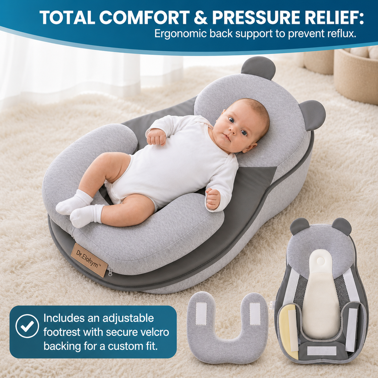 Dr.Elohym™️ - Baby Feeding Pillow & Nursing Support